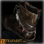 Браслет для классического ботинка с паутиной и пауком